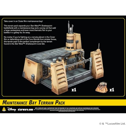 Asmodee Star Wars Shatterpoint Maintenance Bay Terrain Pack - Enhance Gameplay Tabletop Miniatures Game For Kids And Adults, Ages 14+, 2 Players, 90 Minute Playtime, Made By Atomic Mass Games