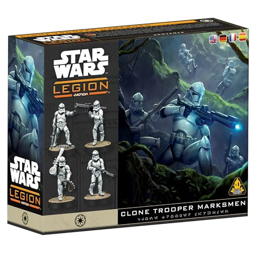 Asmodee Star Wars: Legion Clone Trooper Marksmen - Tabletop Miniatures Game, Strategy Game For Kids And Adults, Ages 14+, 2 Players, 90 Min Playtime