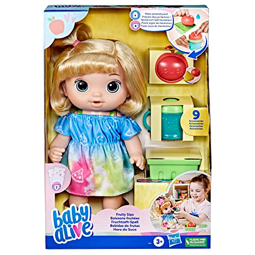 Baby Alive Baby Grows Lala Googoo, Interactive Doll Set, Toy For Girls Who Grows Up From 3 Years, Speaks English And Spanish, 3 Stages Of Growth, Over 75 Sounds And Phrases