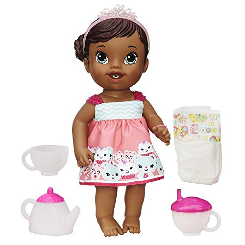 Baby Alive Lil' Sips African American Baby Has A Tea Party Doll