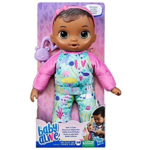 Baby Alive Soft Ãƒæ’Ã‚¢Ãƒ¢Ã¢‚¬Å¡Ã‚¬Ãƒ¹Ã…Œn Cute Doll, Brown Hair, 11-Inch First Baby Dolls, Washable Soft Toys For Toddlers, Easter s For Kids, 18 Months+