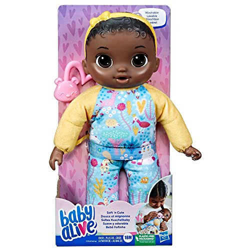 Baby Alive Soft Ãƒæ’Ã‚¢Ãƒ¢Ã¢‚¬Å¡Ã‚¬Ãƒ¹Ã…Œn Cute Doll, Black Hair, 11-Inch First Baby Dolls, Washable Soft Toys For Toddlers, Easter s For Kids, 18 Months+