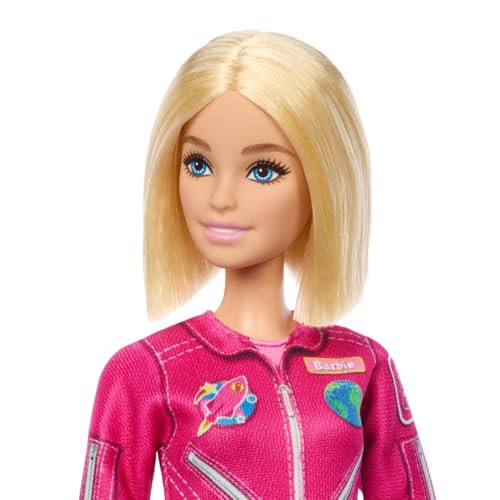 Barbie Careers Astronaut Fashion Doll Wearing Removable Look With Pink Spacesuit & Shoes, Plus Helmet Accessory,  Career Of The Year