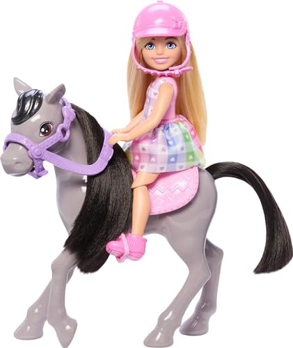 Barbie Chelsea Doll & Toy Horse Set, Includes Helmet Accessory & Saddle, Small Doll Bends At Knees To Ãƒæ’Ã‚¢Ãƒ¢Ã¢‚¬Å¡Ã‚¬Ãƒ¦Ã¢‚¬Å“Rideãƒæ’Ã‚¢Ãƒ¢Ã¢‚¬Å¡Ã‚¬ÃƒŠã‚ Gray Pony