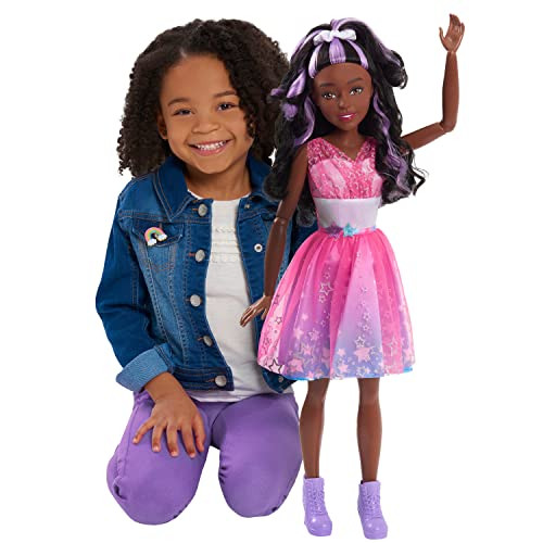 Barbie 28-Inch Best Fashion Friend Star Power Doll And Accessories, Dark Brown Hair