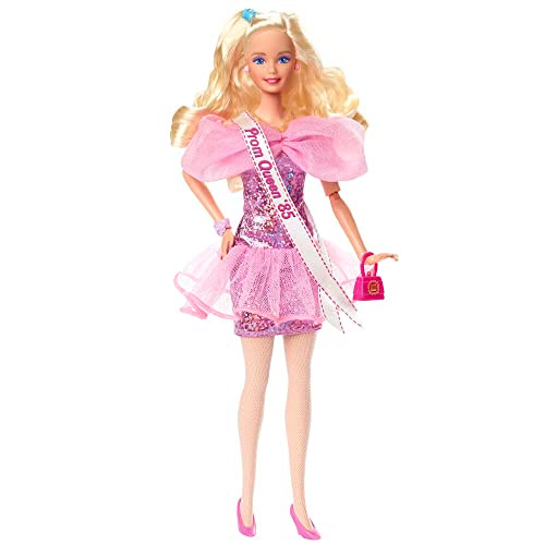 Barbie Rewind Doll & Accessories With Black Hair & 1980S-Inspired Movie Night Outfit, Collectible & Displayable