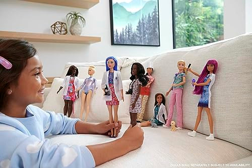 Barbie Nurse Blonde Doll (12-In/30.40-Cm) With Scrubs Featuring A Medical Tool Print Top & Pink Pants, White Shoes & Stethoscopeaccessory, Great  For Ages 3 Years Old & Up