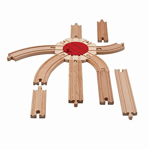 Battat Maison Joseph Battat - All Aboard Train Track Pack - 11 Pieces