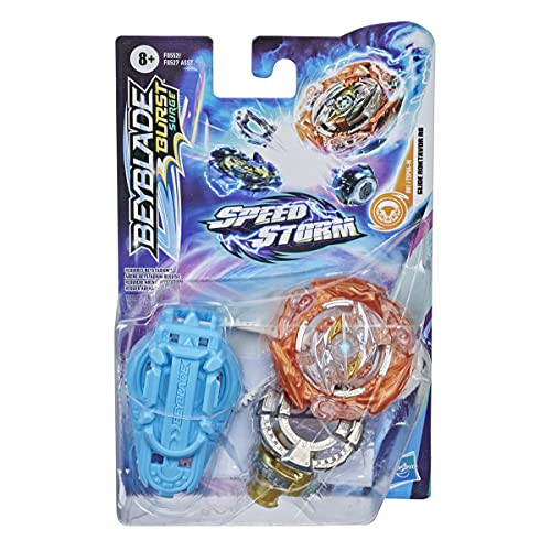 Beyblade Bey Blade Burst Surge Speedstorm Glide Roktavor R6 Spinning Top Starter Pack - Stamina Type Battling Game Top With Launcher, Toy For Kids