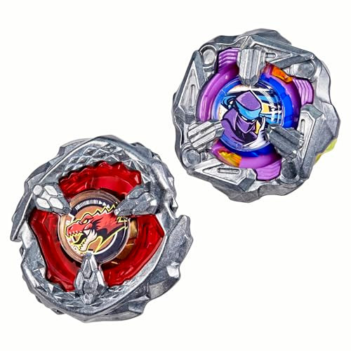 Beyblade X Beat Tyranno 4-70Q & Knife Shinobi 4-80Hn Dual Pack Set With 2 Right-Spinning Tops Authentic Takara Tomy Battle Tops Games/Toys For Boys & Girls 8+