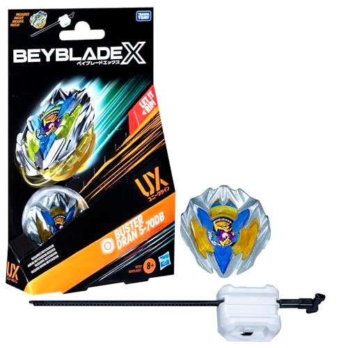 Beyblade X Buster Dran 5-70Db Ux Starter Pack Set With Stamina Type Top And Launcher Authentic Takara Tomy Battle Tops Games/Toys For Boys And Girls 8+