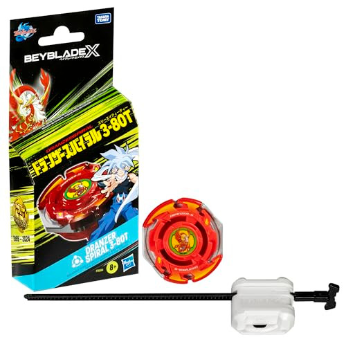 Beyblade X Dranzer Spiral 3-80T Anniversary X-Over Balance Type Right-Spinning Top And Launcher Battling Top Toys For 8 Year Old Boys And Girls