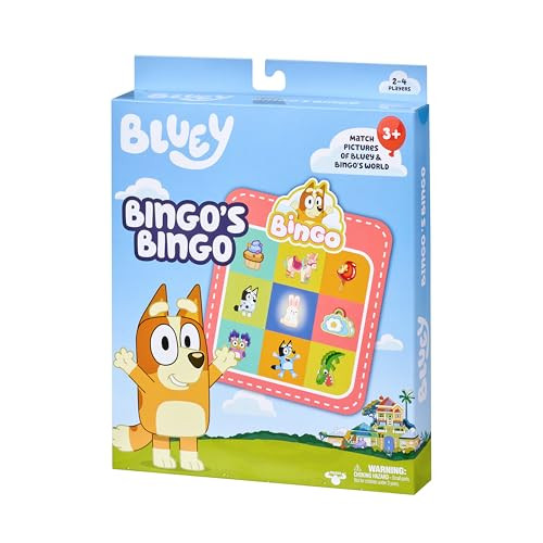 Bluey Bingoãƒæ’Ã‚¢Ãƒ¢Ã¢‚¬Å¡Ã‚¬Ãƒ¢Ã¢‚¬Å¾Ã‚¢S Bingo Card Game, Kids Image Matching Card Game With 40 Cards, 48 Chips And 12 Scoring Chips, Interactive Fun Games For Kids Of Ages 3+