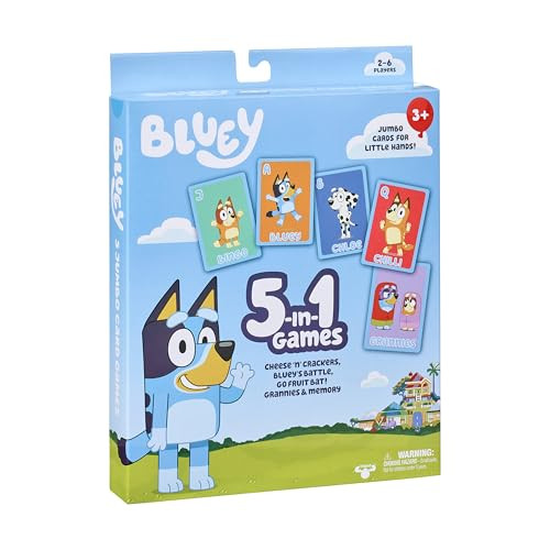 Bluey Bingoãƒæ’Ã‚¢Ãƒ¢Ã¢‚¬Å¡Ã‚¬Ãƒ¢Ã¢‚¬Å¾Ã‚¢S Bingo Card Game, Kids Image Matching Card Game With 40 Cards, 48 Chips And 12 Scoring Chips, Interactive Fun Games For Kids Of Ages 3+