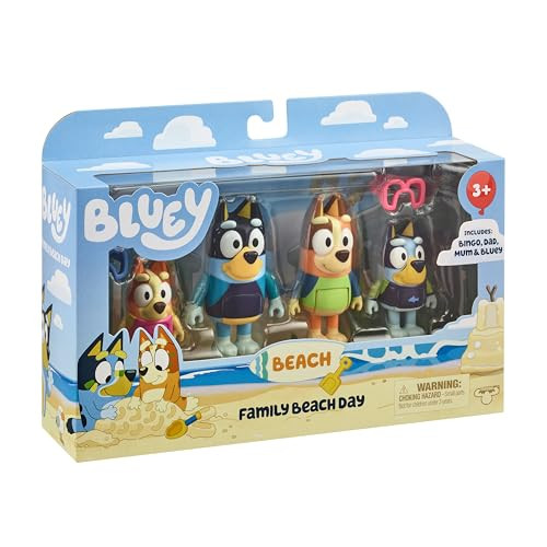 Bluey Super Fan Figurines For Toddlers Set, 11 Character Pack With Exclusive Figures, Toddler Figurine Toys Includes Bluey, Bingo & More, Ages 3+