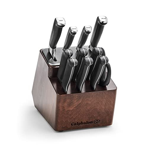 Calphalonãƒæ’Ã¢‚¬Å¡ÃƒŠã‚® Premierãƒæ’Ã‚¢Ãƒ¢Ã¢Š¬Ã…¾ÃƒŠã‚¢ Sharpin Knife Set With Sharpening Knife Block, 15 Piece, Carbon Steel