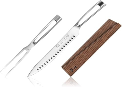 Cangshan Tn1 Series 1021646 Swedish 14C28N Steel Forged 2-Piece Carving Set