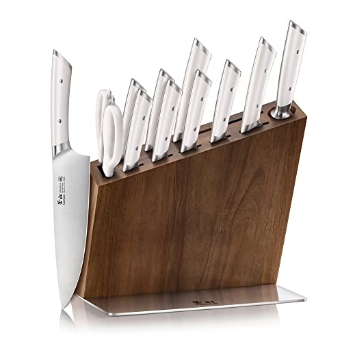 Cangshan Helena Series German Steel Forged, Hua Knife Block Set (6-Piece, Black)