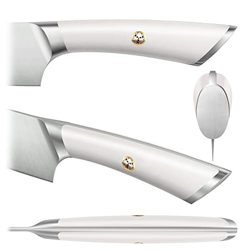 Cangshan Elbert Series German Steel Forged 5" Serrated Utility Knife (Black)