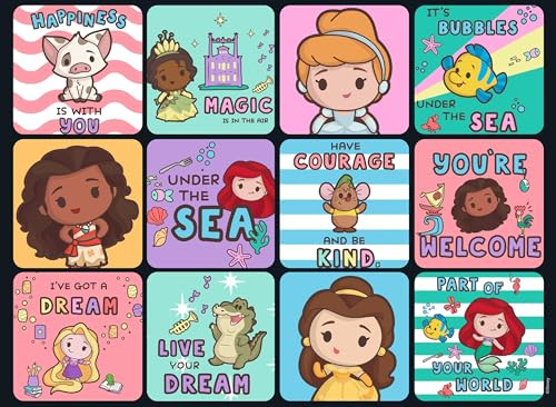 Ceaco - Disney - Princess Collage - Glitter Puzzle - 100 Piece Jigsaw Puzzle