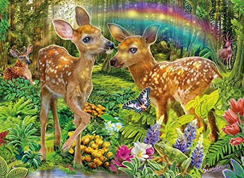 Ceaco - Deer Harmony - 100 Piece Jigsaw Puzzle