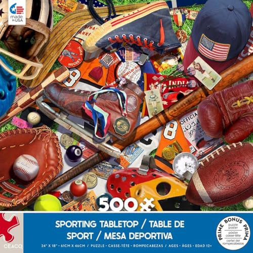 Ceaco - Sporting Tabletop - 500 Piece Jigsaw Puzzle
