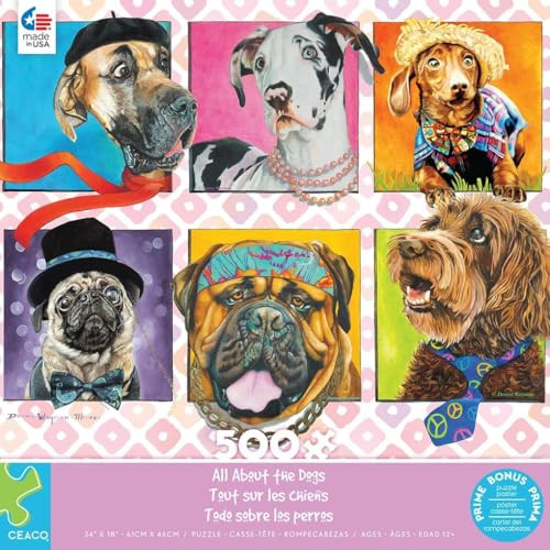 Ceaco - All About The Dogs - 500 Piece Jigsaw Puzzle