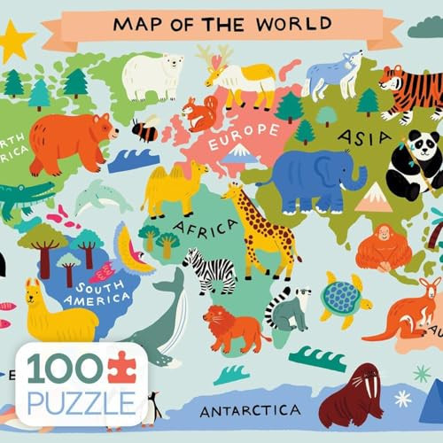 Ceaco - Animal Map - 100 Piece Jigsaw Puzzle