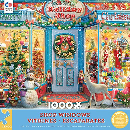 Ceaco - Shop Windows - Holiday Shop 2-1000 Piece Jigsaw Puzzle