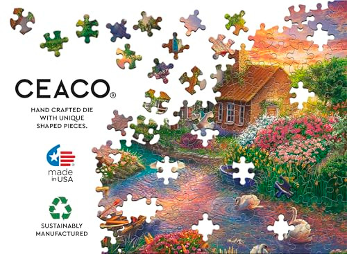 Ceaco - Sunset Swans - 1000 Piece Jigsaw Puzzle