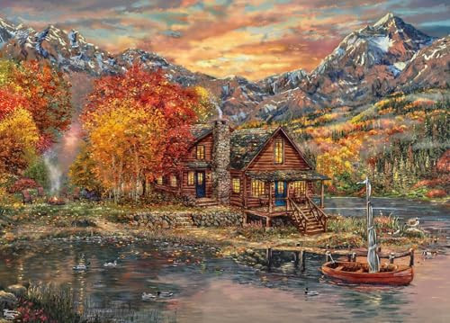 Ceaco - Thomas Kinkade - A Perfect Fall Day - 1000 Piece Jigsaw Puzzle