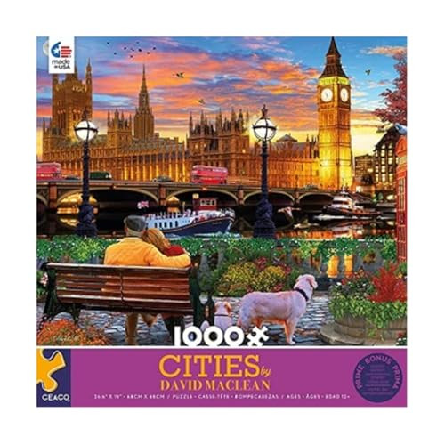 Ceaco - David Maclean - Cities - On The Thames In London - 1000 Piece Jigsaw Puzzle