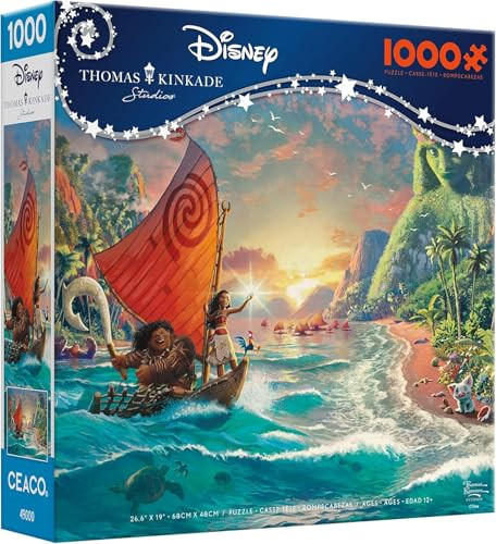 Ceaco - Thomas Kinkade Disney Dreams - Moana - 1000 Piece Jigsaw Puzzle