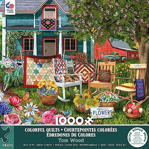 Ceaco - Colorful Quilts - 1000 Piece Jigsaw Puzzle
