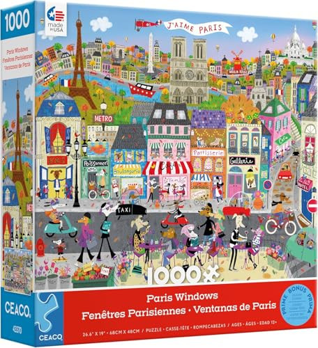 Ceaco - Shop Windows - Paris Windows - 1000 Piece Jigsaw Puzzle