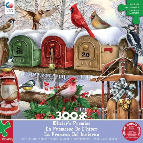Ceaco - Winter'S Promise - 300 Oversized Piece Jigsaw Puzzle