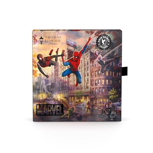 Ceaco - Silver Select - Marvel Kinkade - Spider-Man And Friends: The Ultimate Alliance - 500 Piece Jigsaw Puzzle For Adults - Challenging Puzzle Perfect For Game Nights