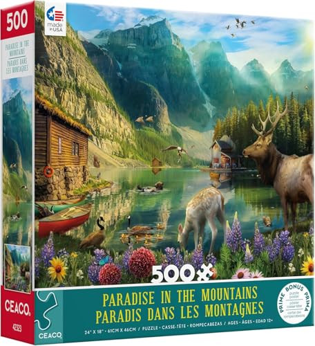 Ceaco - Paradise In The Mountains - 500 Piece Jigsaw Puzzle