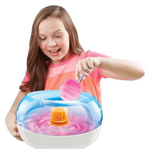 Cra-Z-Art Cotton Candy Maker, Diy Homemade Real Cotton Candy Machine For Kids, Comes With Paper Cones, And Measuring Spoons
