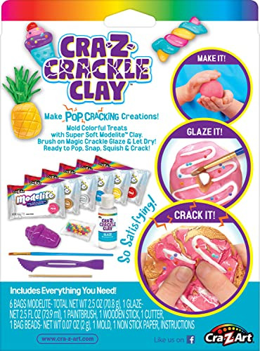 Cra-Z-Art Cra-Z-Crackle Clay Create & Crack Sweet Treats For Ages 6 And Up