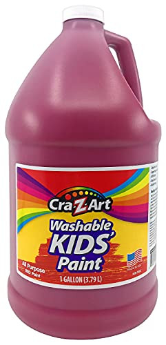 Cra-Z-Art Kids Washable Tempera Poster Paint Non-Toxic Art Supplies - White - 1 Gallon