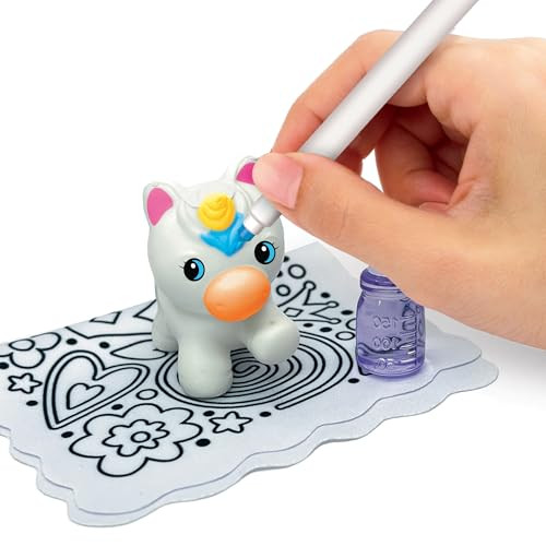Cra-Z-Art Shimmer 'N Sparkle Cra-Z Squeezies Unicorn Surprise Mommy & Babies Plush Making Kit - 5 Piece Squeezie Set - Arts And Crafts Activity For Ages 6 And Up