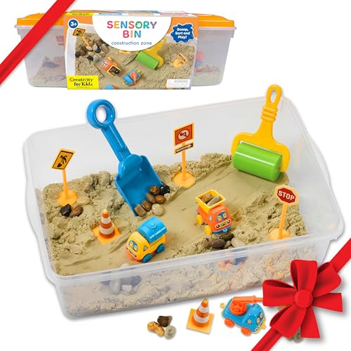 Creativity For Kids Sensory Bin: Dinosaur Dig - Toddler Sensory Toys, Sensory Bin Filler And Toddler Activities For Boys And Girls, Dinosaur Toys For Kids Ages 3-5+