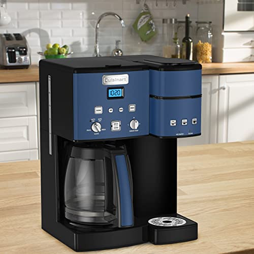 Cuisinart Single Serve + 12 Cup Coffee Maker,  3-Sizes: 6-Ounces, 8-Ounces And 10-Ounces, Stainless Steel, Ss-15P1