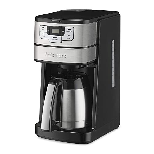 Cuisinart Coffee Center Grind And Brew Plus, Built-In Coffee Grinder, Coffeemaker And Single-Serve Brewer With 6Oz, 8Oz And 10Oz Serving Size, Black/Silver, Ss-Gb1Nas