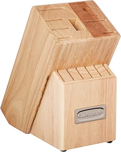 Cuisinart Block Knife Set, 15Pc Cutlery Knife Set With Steel Blades For Precise Cutting, Lightweight, Stainless Steel, Durable & Dishwasher Safe, C77Tr-15P