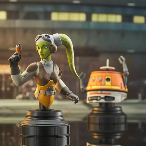 Diamond Select Toys Star Wars: Rebels: Hera & Chopper Mini-Bust Set, Multicolor, (Jan221987)