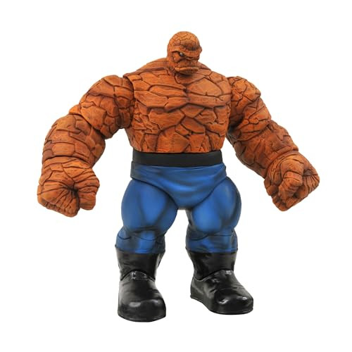 Diamond Select Toys Marvel Select Thing 8-Inch Action Figure With 14 Points Of Articulation And Side-Panel Artwork