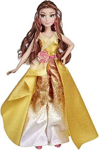 Disney Princess Style Series 08 Belle, Contemporary Style Fashion Doll With Accessories, Collectable Toy For Girls 6 Years And Up