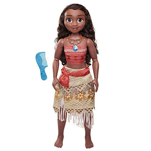 Disney Princess Disney Moana Doll 32" Tall Playdate Perfectly Poseable Doll, Includes Hair Comb, Playdate Moana Fashion Doll, Moana Doll Stands 32 Inches Tall Great  For Girls